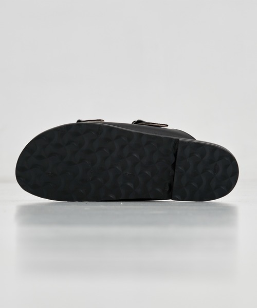 サンダル 「foot the coacher / フットザコーチャー」DOUBLE BELT SANDALS(VIBRAM TILE MORFLEX)の画像