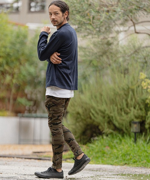 「CAMBIO」 スウェットパンツ M オリーブ メンズ_画像7