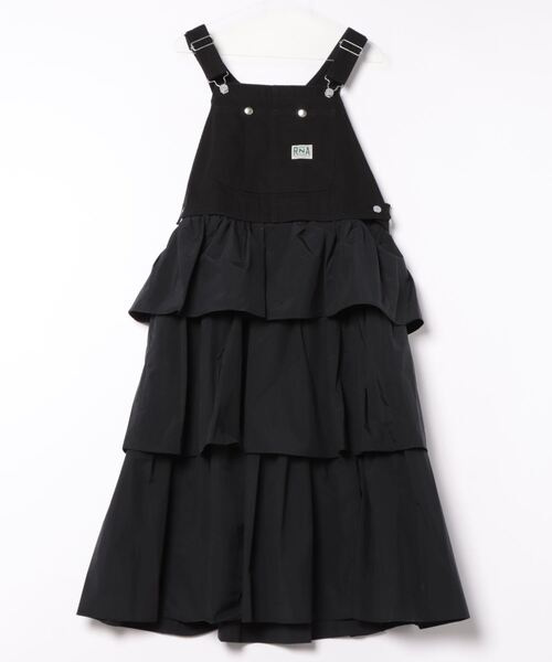 「RNA」 ドッキングワンピース MEDIUM ブラック×ブラック レディース_画像2