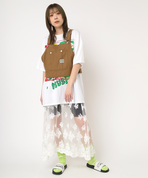 「RNA」 ドッキングワンピース MEDIUM ブラック×ブラック レディース_画像5