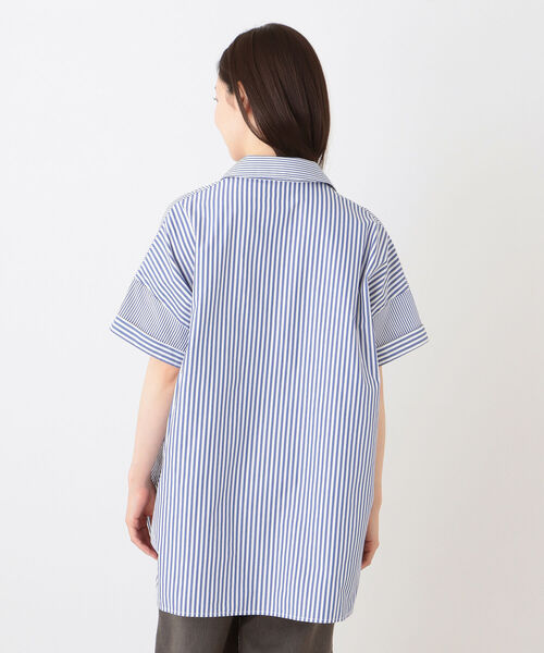 「Afternoon Tea」 半袖シャツ MEDIUM ブルー レディース_画像2