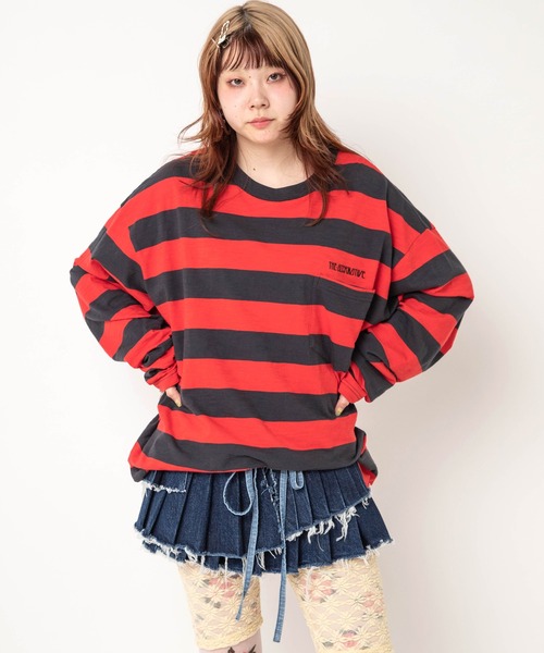 RNA（アールエヌエー） tシャツ M2738 ボーダールーズロンT レディース