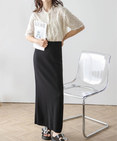 「SUGAR BISKET」 「la-genme」半袖ブラウス フリー アイボリー レディース_画像9