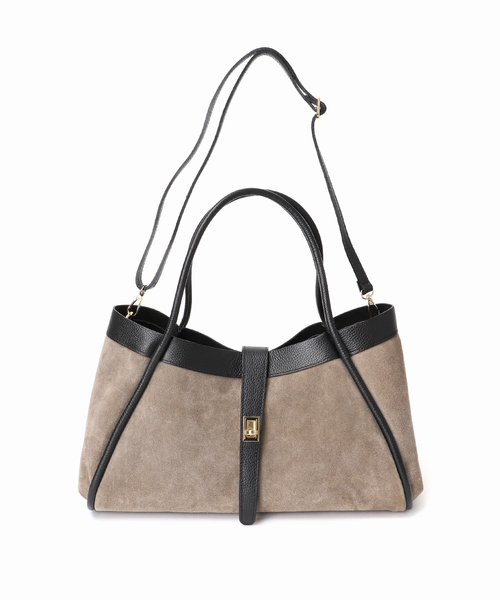 AULENTTI（オウレンティ） トートバッグ 金具付きスウェードトートBAG