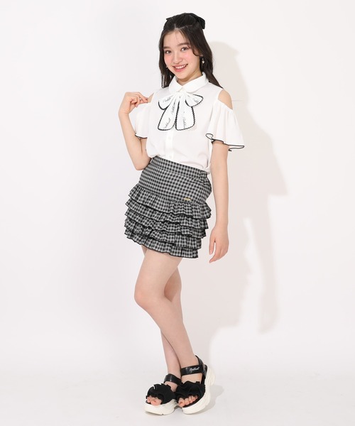 「PINKHUNT」 「KIDS」半袖ブラウス 150cm ホワイト キッズ_画像6