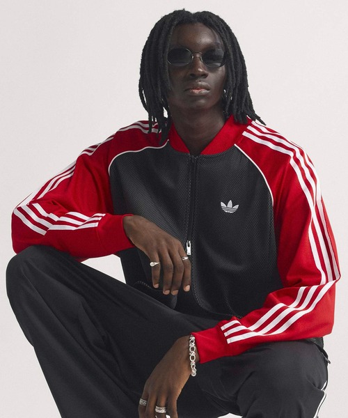  ルーズメッシュトラックジャケット adidas（アディダス） ジャージ ルーズ メッシュ トラックトップ