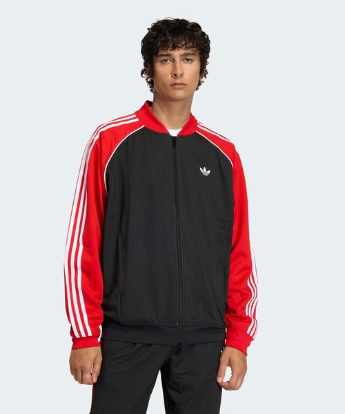 adidas（アディダス） ジャージ ルーズ メッシュ トラックトップ