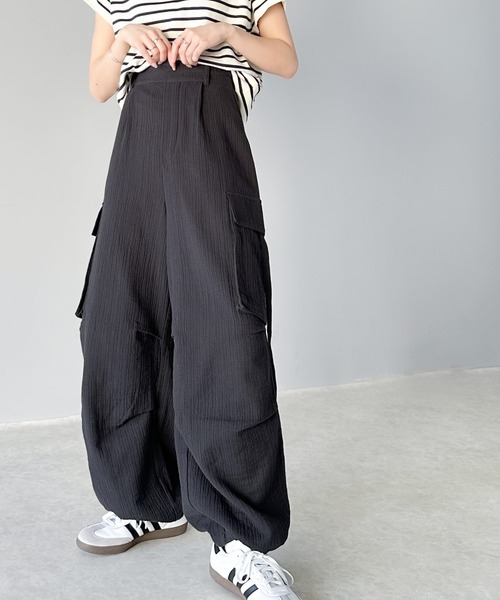 「Java」 カーゴパンツ LARGE ブラック レディース_画像4