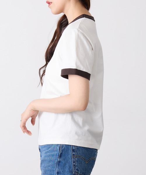「Healthknit」 半袖Tシャツ FREE ホワイト レディース_画像4