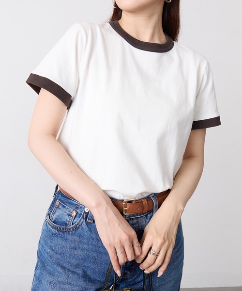 「Healthknit」 半袖Tシャツ FREE ホワイト レディース_画像9