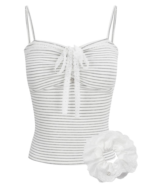 トップス ANDWANG ribbon cami shushu set ANDWANG tシャツ Ribbon Cami Shushu Set レディース : ZOZOTOWN Yahoo
