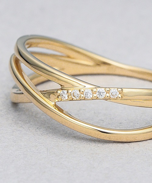 BLOOM（ブルーム） 指輪 リング K10 イエローゴールド ダイヤモンド