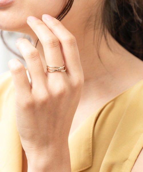 BLOOM（ブルーム） 指輪 リング K10 イエローゴールド ダイヤモンド