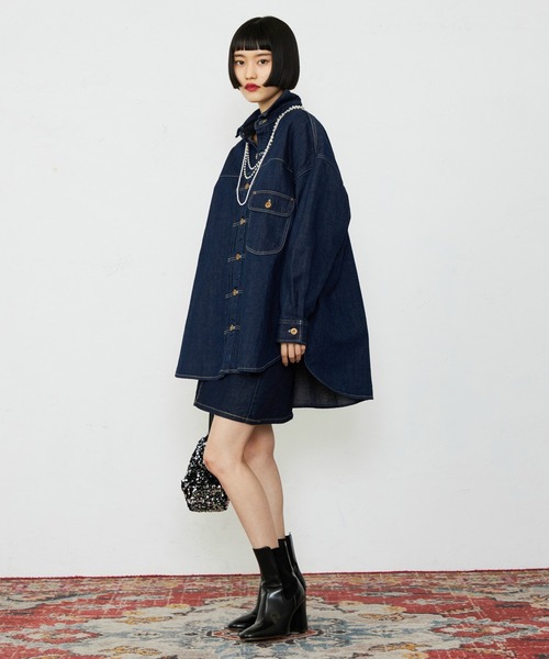 Lee（リー） デニムスカート 大人が穿けるデニムミニスカート