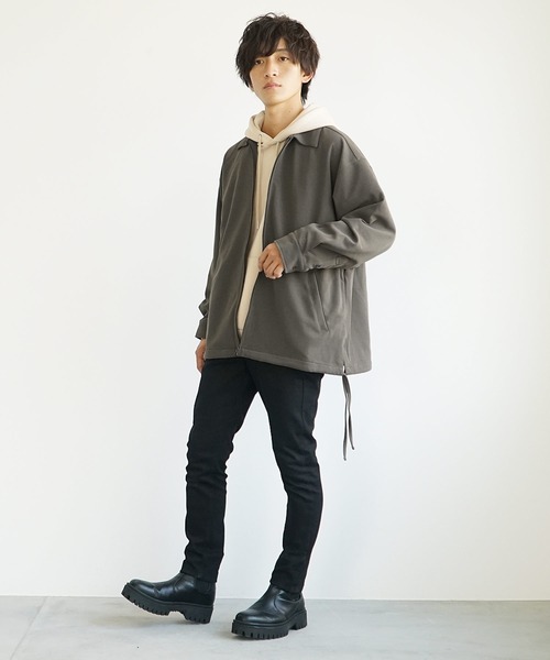 MinoriTY ブルゾン アウター 「MinoriTY」とろみ素材サイド