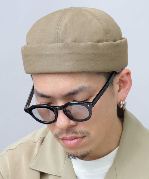 Basiquenti キャップ 帽子 ワイドロール フィッシャーマン