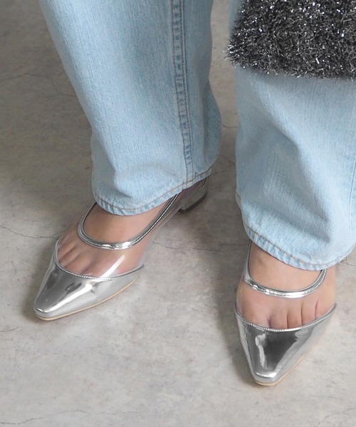 alala（アララ） パンプス メタリッククリアパンプス「 ポインテッド