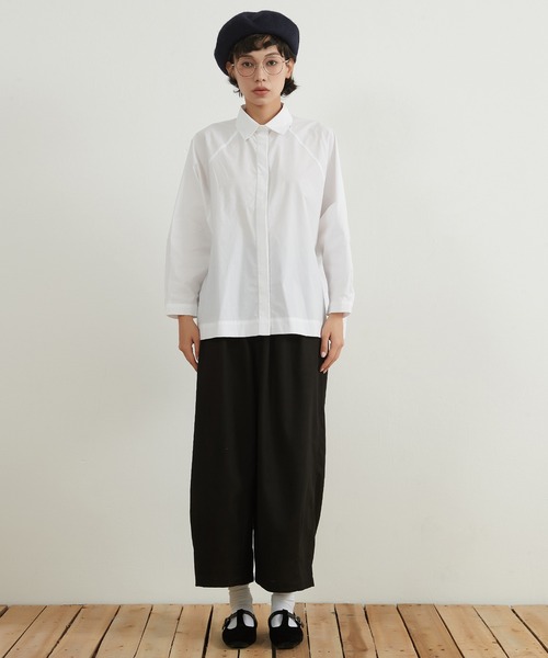 ブラウス シャツ On One's Own 長袖ルーズフィットシャツ綿100％ レディース On One's Own ブラウス シャツ 長袖ルーズフィットシャツ綿100