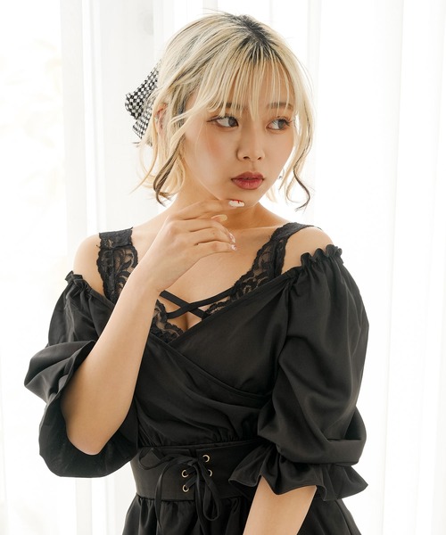 Diable baiser ヘアクリップ 大ぶり可愛いリボンバレッタ