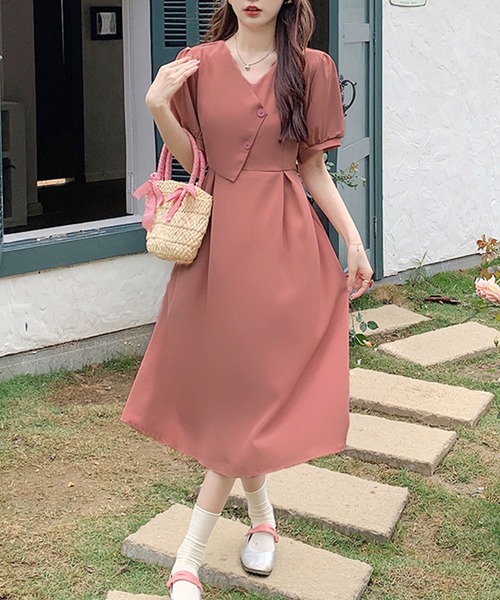 Dewlily ワンピース パフスリーブワンピース : ZOZOTOWN Yahoo