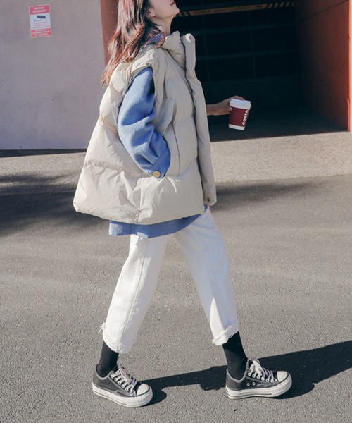 ダウンベスト ベスト 「Lilamusant(リラミュゾン)」スタンドカラー