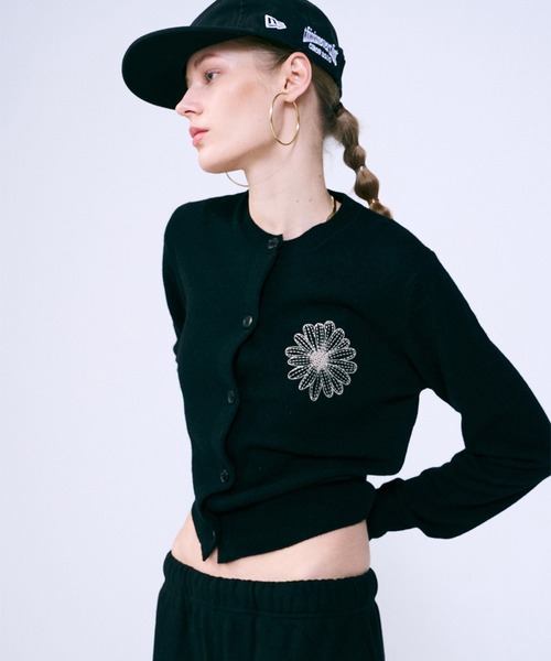 トップス CASHMERE BLENDED CARDIGAN ROUND NECK Mardi Mercredi カーディガン CASHMERE BLENDED CARDIGAN ROUND