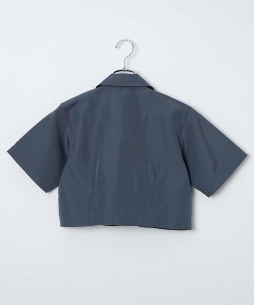 ブラウス シャツ クロップドZIPデザインシャツ レディース : ZOZOTOWN