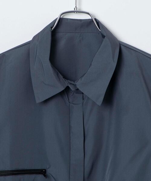 ブラウス シャツ クロップドZIPデザインシャツ レディース : ZOZOTOWN