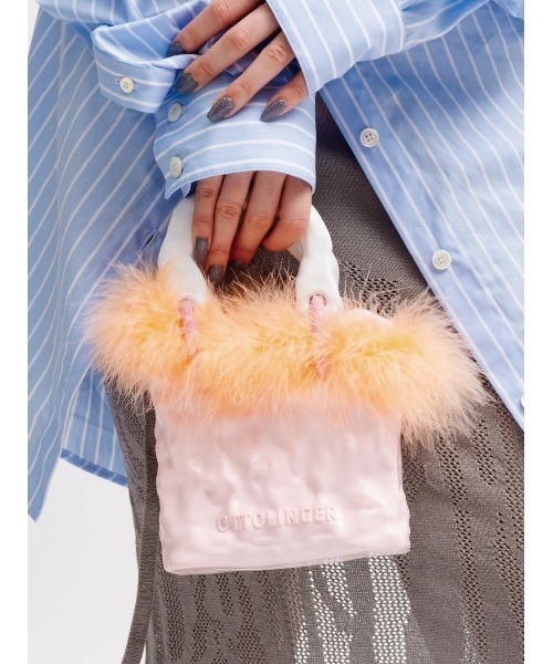 バッグ ハンドバッグ SIGNATURE CERAMIC BAG FLUFF_ レディース