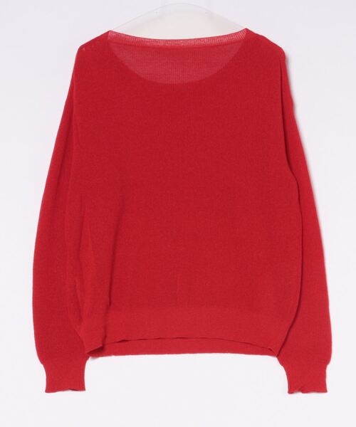 新品⭐︎リネン混ボートネックニット 追加3》リネン混ボートネックニット（ニット／セーター）｜SLOBE