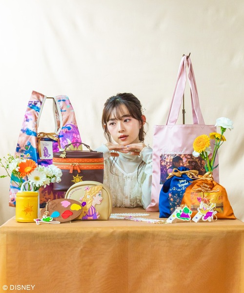 マルシェバッグ（お買い物かご）グリーン花柄 - デイリー