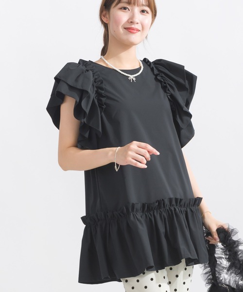 tシャツ MINOTECH(R)袖フリルラッシュガード レディース