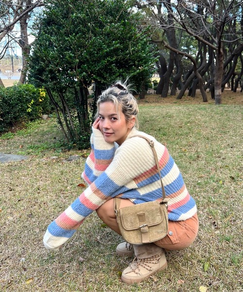 カーディガン MARBLE TILES STRIPE/ロキシーランダムボーダーカーディガン レディース ROXY カーディガン MARBLE TILES STRIPE/ロキシーランダム