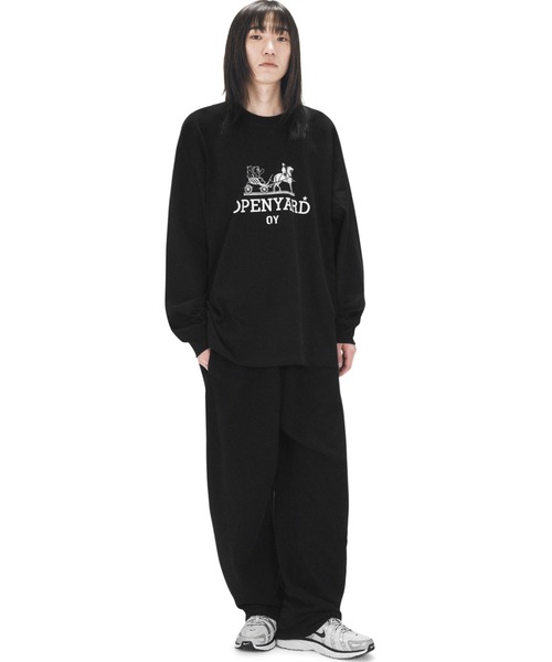 tシャツ 「OY/オーワイ」 CARRIAGE LONG SLEEVE/キャリッジ ロングスリーブ レディース メンズ OY/オーワイ』 CARRIAGE LONG SLEEVE/キャリッジ ロングスリーブ