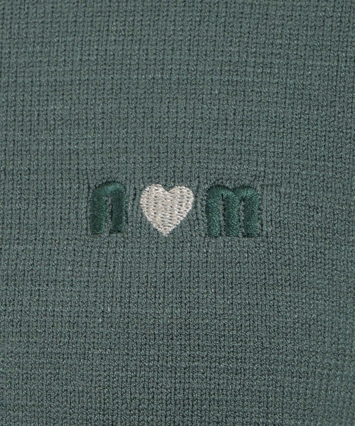 ニット セーター ロゴハートシシュウニット146896 レディース BEAMS HEART ニット セーター / ドット ジャカード レディース