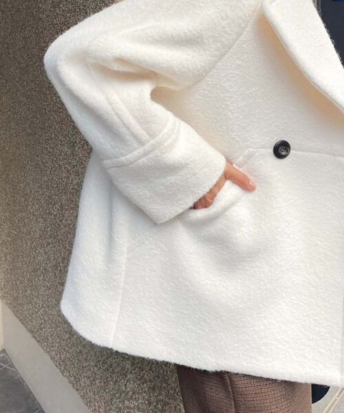 アウター ライトウェーブニットPコート レディース SALON adam et rope