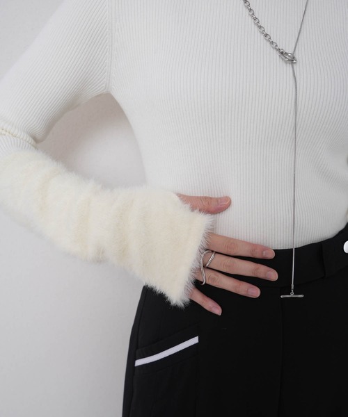 フェザースリーブニット×リボンキャミSET フェザースリーブニット×リボンキャミSET（ニット）｜LADYMADE
