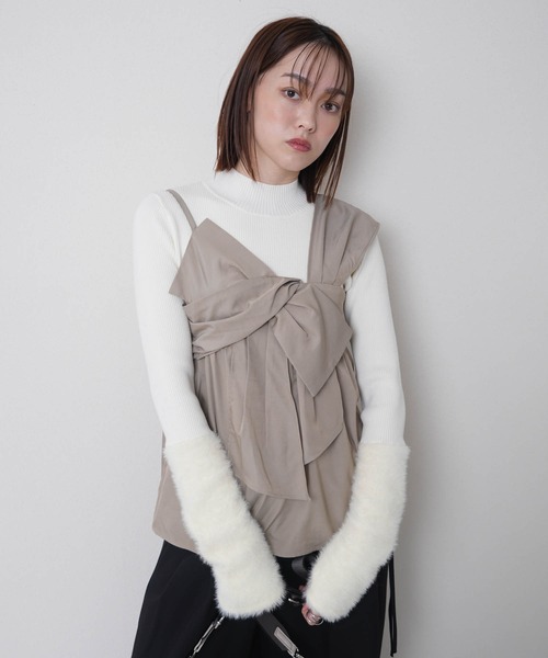 LADYMADE（レディメイド） アンサンブル フェザースリーブニット