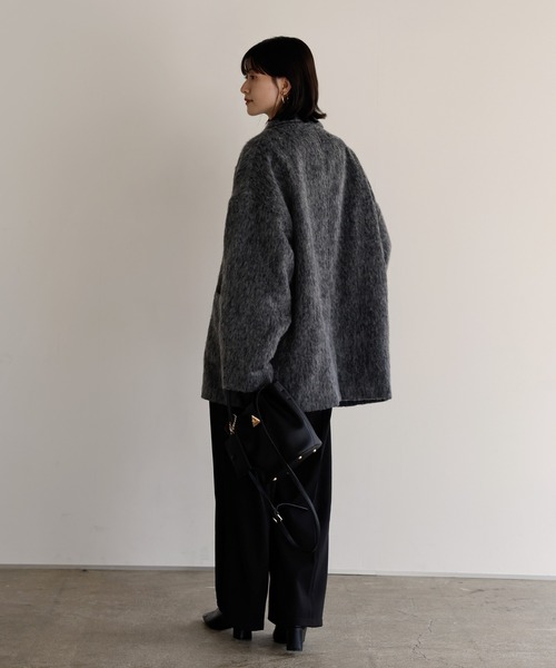 shetila（シェティラ） コート アウター ミックスシャギー オーバー