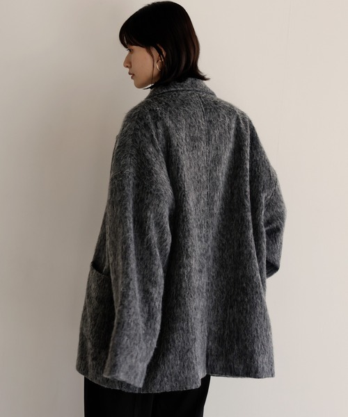 shetila（シェティラ） コート アウター ミックスシャギー オーバー