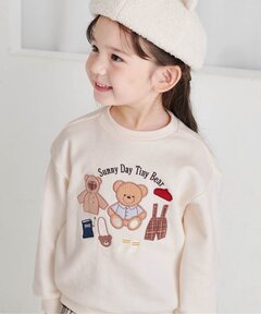 トレーナー  tiny bear アップリケトレーナー キッズ 子供服 男の子 女の子
