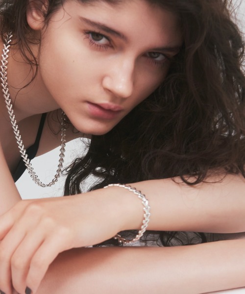 ブレスレット 「quip queint」herringbone M bracelet/ヘリンボーン M ブレスレット レディースの画像