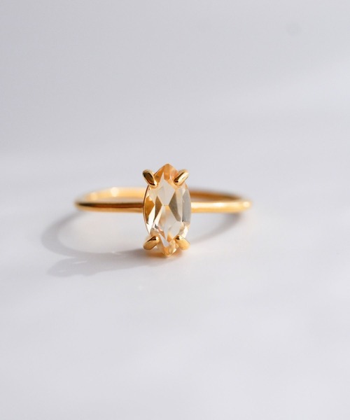 CERCA アレルギー対応 指輪 リング SARINOHANA/マーキスリング/天然石