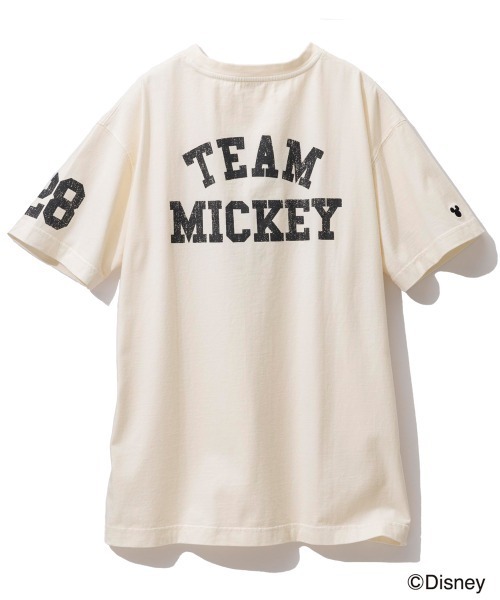 Disney 「Disney」 半袖Tシャツ LL オフホワイト レディース