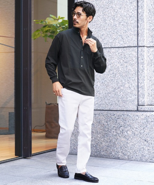 JIGGYS SHOP（ジギーズショップ） シャツ カットコンビスタンドカラー