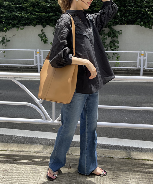 「Spick & Span」 7分袖ブラウス - ホワイト レディース Spick＆Span 「Spick & Span」 7分袖ブラウス - ホワイト