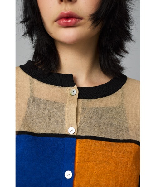 Herin.CYE ヘリンドットサイ アシンメトリー カーディガン HeRIN.CYE カーディガン Asymmetry line cardigan