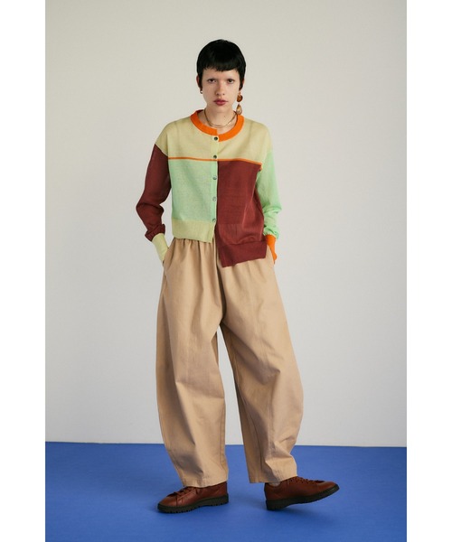 HeRIN.CYE カーディガン Asymmetry line cardigan