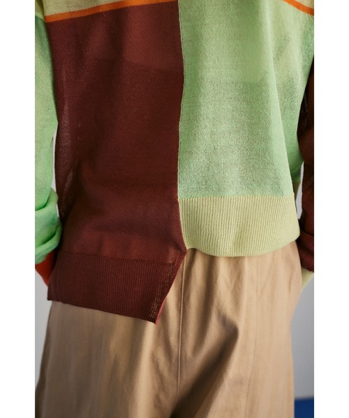 トップス HeRIN.CYE Asymmetry line cardigan HeRIN.CYE | Asymmetry line cardigan (カーディガン ) |SHEL