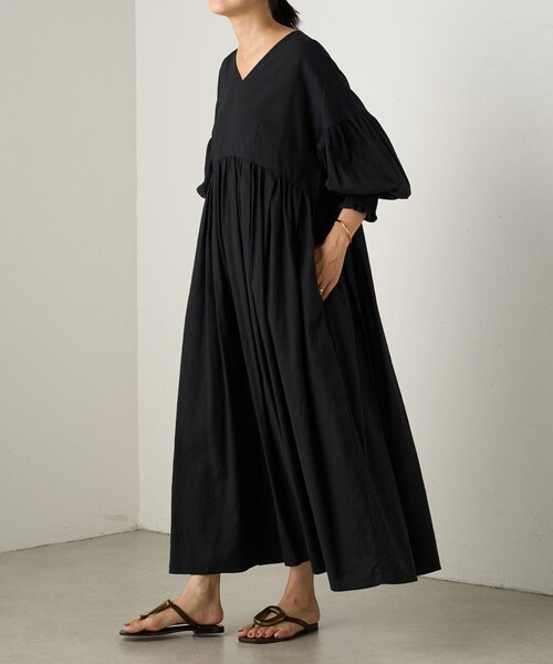 美品✨BEARDSLEY ビアズリー リネン ロングコート 羽織りワンピース BEARDSLEY ビアズリー リネン ロングコート 羽織り フリーサイズ